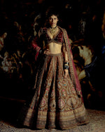 Load image into Gallery viewer, RUST BROWN LEHENGA SET