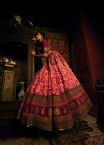Load image into Gallery viewer, CAMELLIA ROSE RAWSILK LEHENGA SET