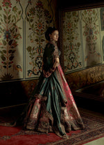 Load image into Gallery viewer, CHERRIES JUBLIEE BANARSI LEHENGHA SET