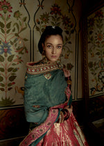 Load image into Gallery viewer, CHERRIES JUBLIEE BANARSI LEHENGHA SET