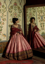 Load image into Gallery viewer, PINK BANDHNI LEHENGA SET