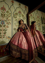 Load image into Gallery viewer, PINK BANDHNI LEHENGA SET