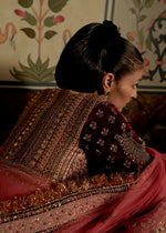 Load image into Gallery viewer, OLIVE PRINTED LEHENGA SET