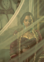 LAUREL OAK RAW SILK LEHENGA SET