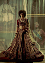Load image into Gallery viewer, RAWHIDE RAW SILK LEHENGA SET