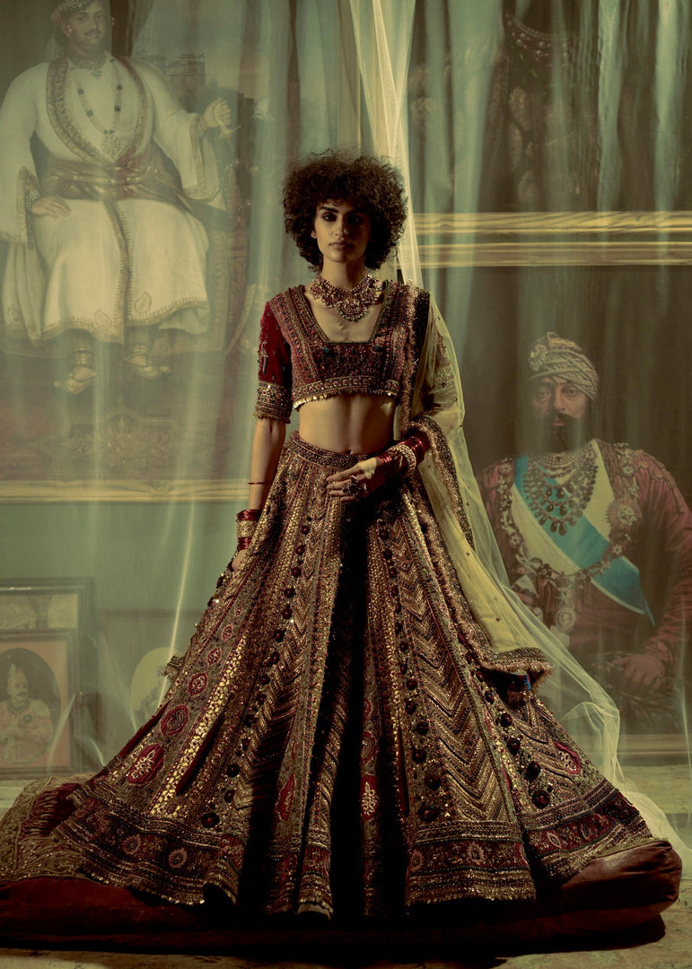 RAWHIDE RAW SILK LEHENGA SET