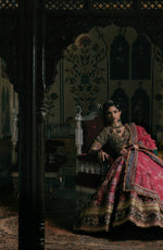 Load image into Gallery viewer, RUMBA RED RAW SILK LENGHA SET