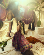 Load image into Gallery viewer, Albeli Mirrorwork Lehenga set