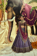 Load image into Gallery viewer, Sansari Mirrorwork Lehenga Set