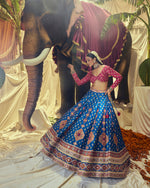 Load image into Gallery viewer, Jharokha Mirrorwork Lehenga set