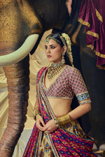 Load image into Gallery viewer, Kumari Mirrorwork Lehenga set