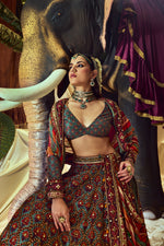 Load image into Gallery viewer, Jogi Mirror Work Lehenga Set