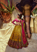 Load image into Gallery viewer, Mogra Mirrorwork Lehenga set
