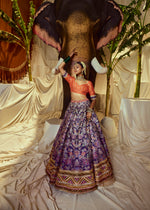 Load image into Gallery viewer, Indrani Mirrorwork Lehenga set