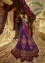 Load image into Gallery viewer, Indrani Mirrorwork Lehenga set