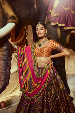Load image into Gallery viewer, Divyani Mirrorwork Lehenga set
