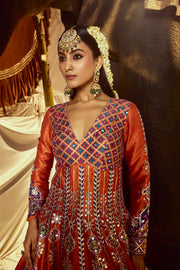 Kanak Mirrorwork Anarkali set