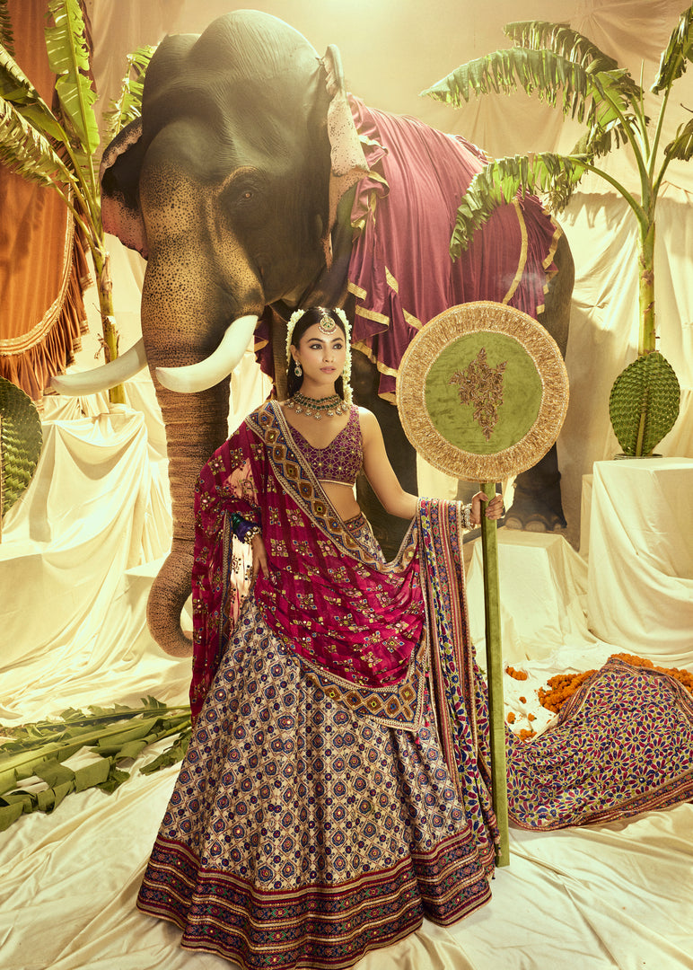 Gulabo Mirrorwork Lehenga set